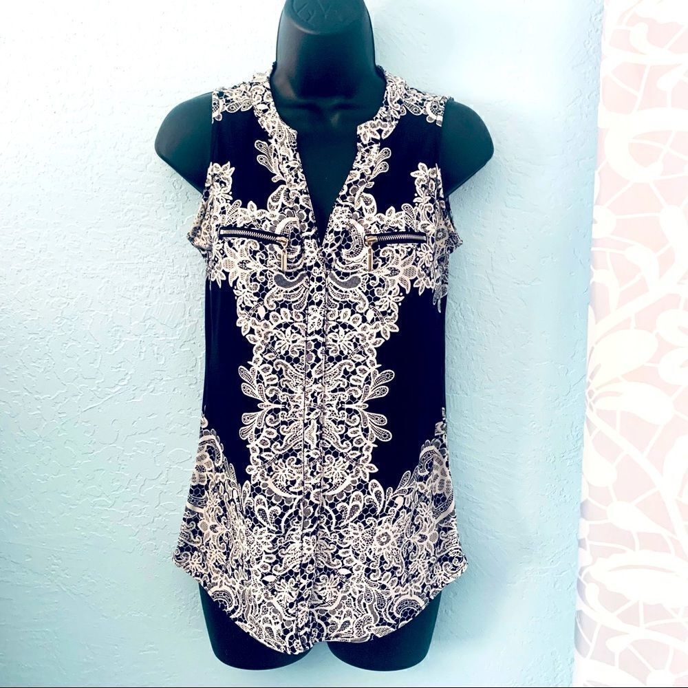 INC International Concepts Floral Tank Top Size XS
